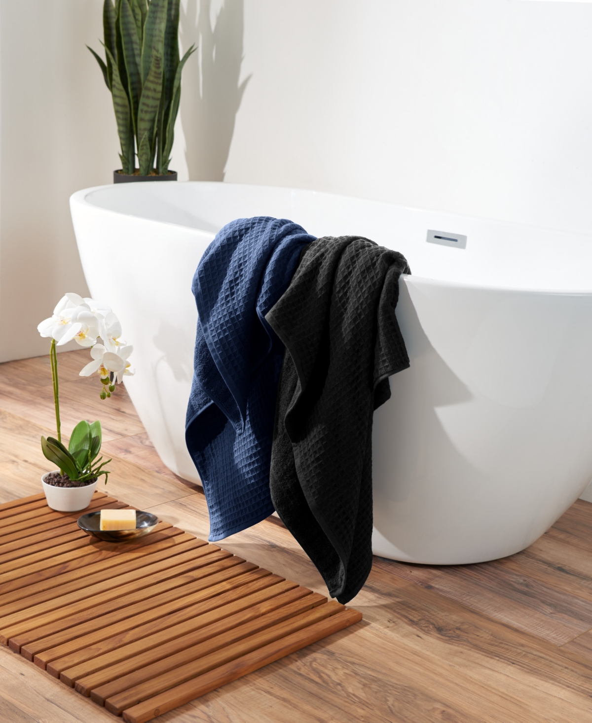Uchino Waffle Twist 6-pc. Bath Towel Set