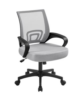 Height Adjustable Mesh Office Chair with Mid-Back, Purple