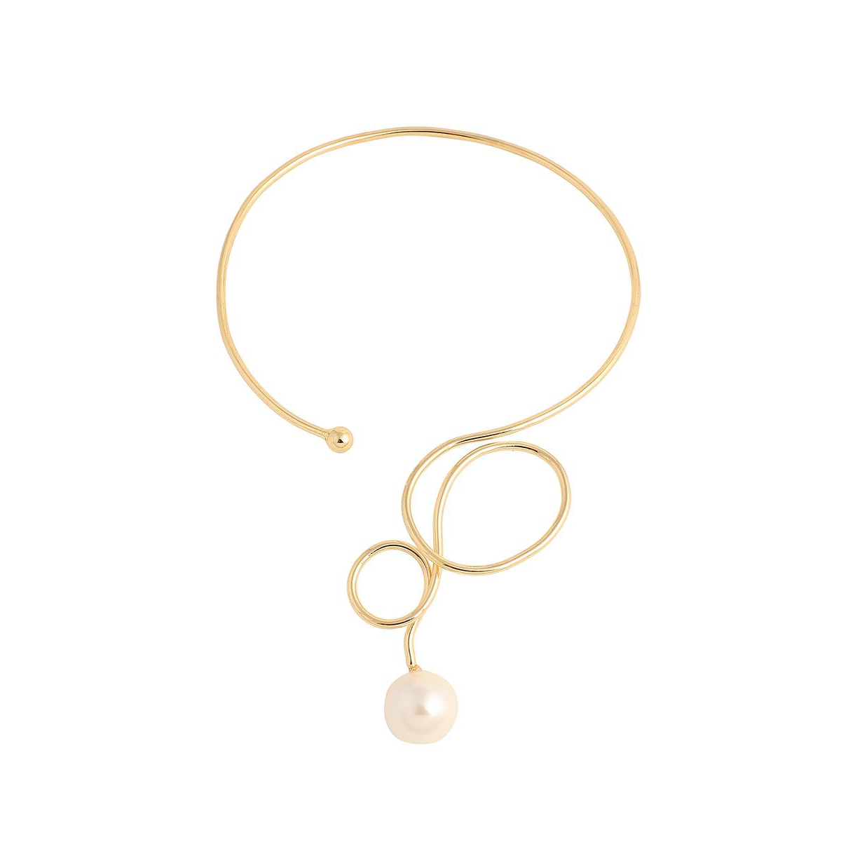 Sohi Gold-Plated Wrap Necklace - Gold