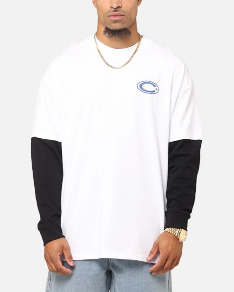 Мужская футболка CARRE C-Star Long Sleeve, Black, S, цвет: Белый / Чёрный