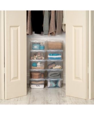 6 Quart Clear Storage Box, 1 Pack, Clear