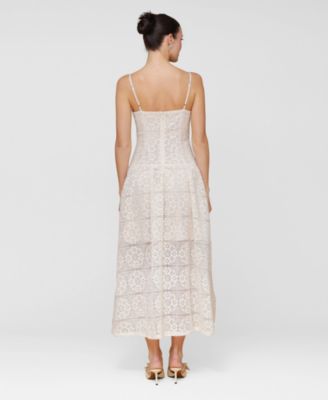 Women's Sleeveless Lace Maxi Dress