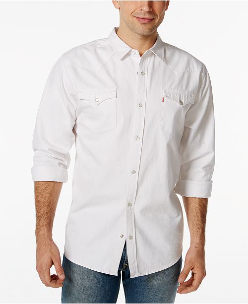 Levi S Men S Standard Barstow Western Long Sleeve Denim Shirt