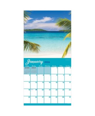 2026 Tropical Beaches Wall Calendar