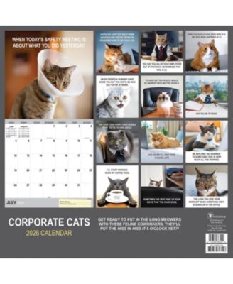 2026 Corporate Cats Wall Calendar