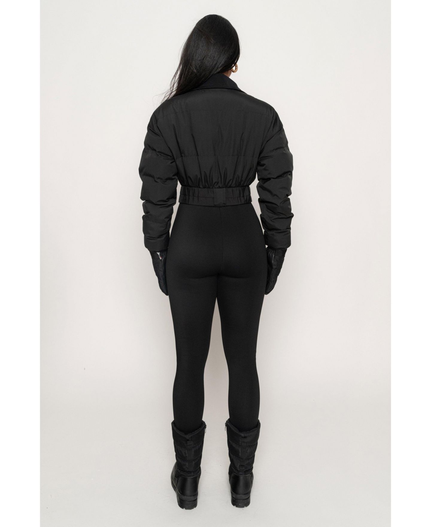 Женский комбинезон JLUXLABEL Outfits In Motion Nylon Jumpsuit, цвет: Чёрный — фото 5