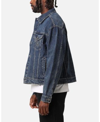 Men's Classic Trucker Denim Jacket- Blue, M
