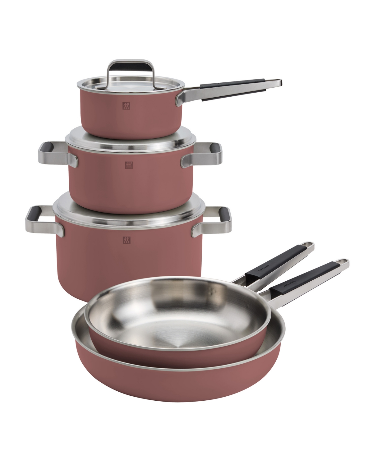 Zwilling Pure Stainless Steel 8 Piece Cookware Set In Multi