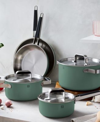 Pure Stainless Steel 8-Piece Cookware Set