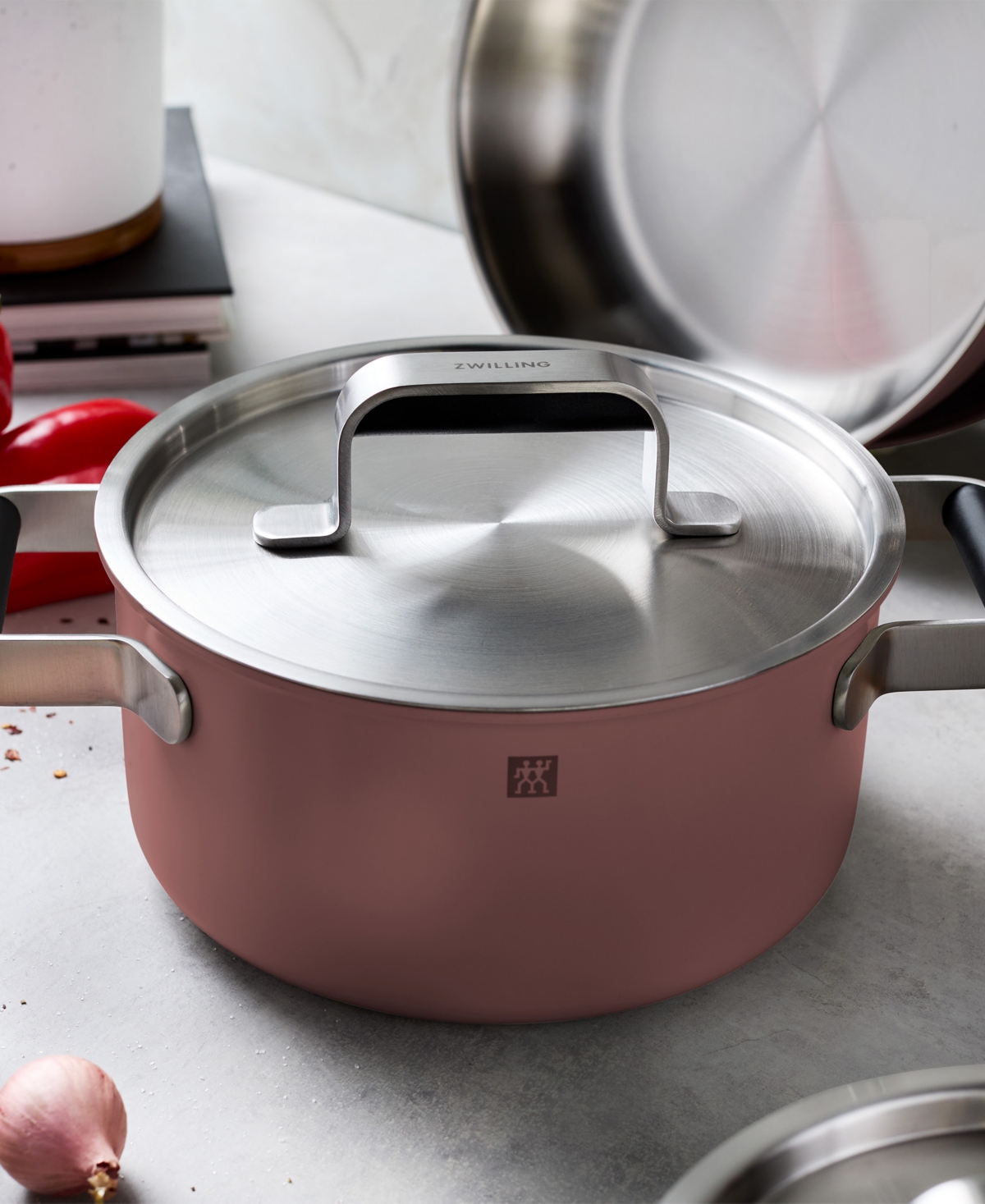 Zwilling Pure Stainless Steel 8 Piece Cookware Set In Multi