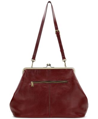Serafina Extra-Large Leather Kisslock Bag
