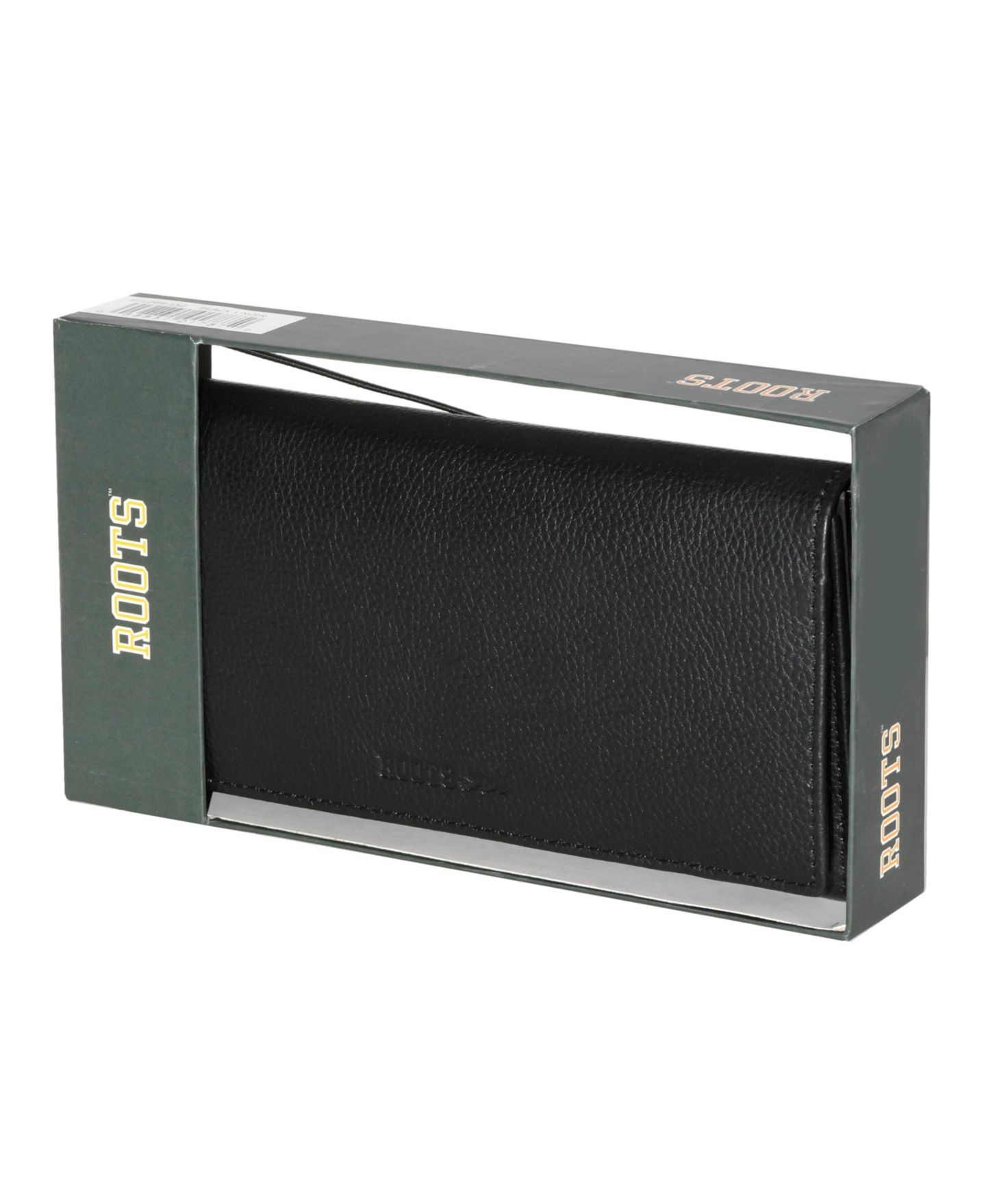 Женский кошелёк Roots Ladies Large Clutch Wallet w/ Removable Checkbook, цвет: Чёрный — фото 9