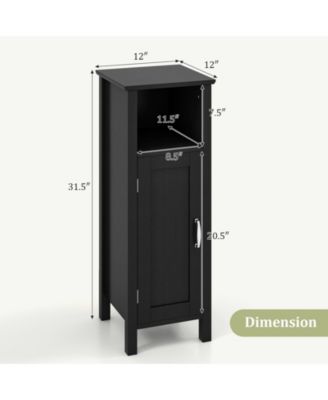 Bathroom Storage Organizer with 2-Tier Cabinet