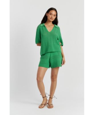 Women's Cotton Crochet Short