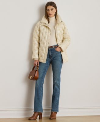 Women's Embroidered Puffer Coat