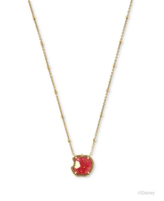 Kendra Scott - Gold-Tone Disney Snow White Apple Pendant Necklace, 14" + 5" extender