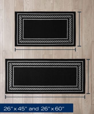 Rope Border Tufted 2-Pc. Runner Rug Set