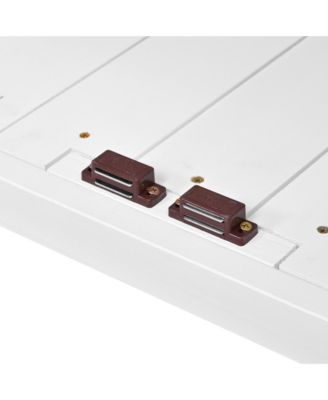 Fir Wood Potting Bench with Hutch