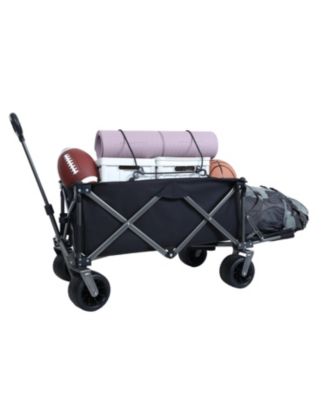 Collapsible Folding Wagon - 400LBS, All-Terrain Wheels