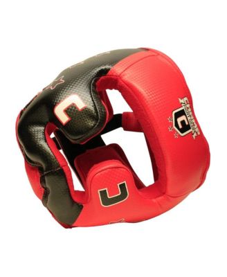 The Champ Boxing Headgear Lightweight, Durable, Adjustable Sparring Gear for Training, Kickboxing, MMA, Muay Thai, Red/Black, Small