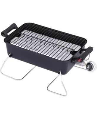 Deluxe Portable Propane Gas Table Top Grill - Black