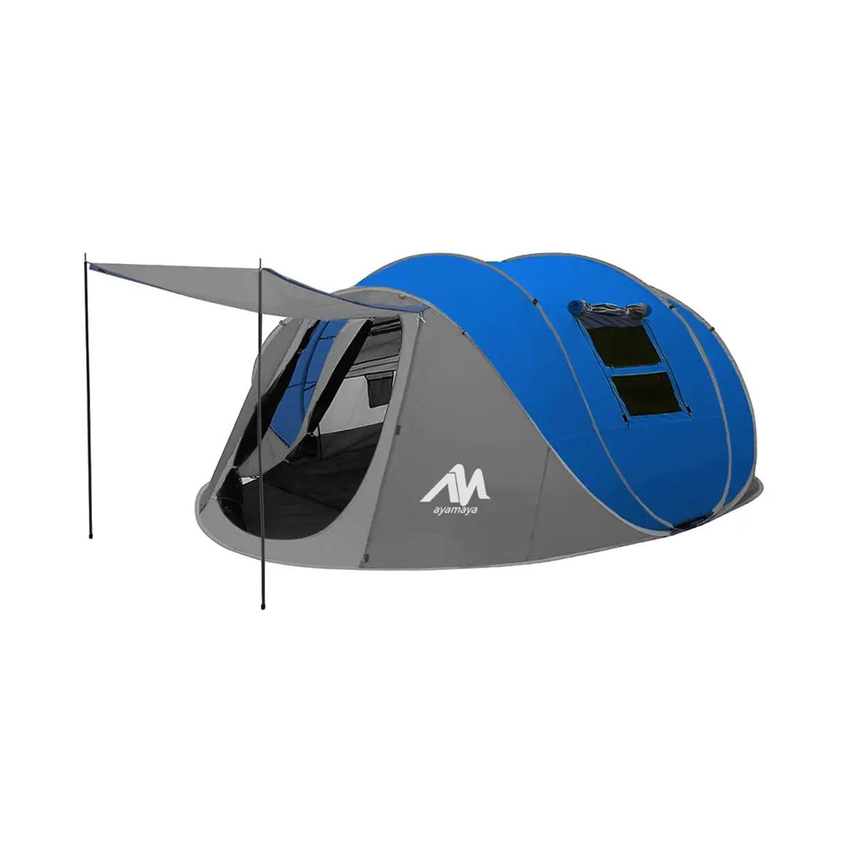 Adobe Xl Instant Set-Up Pop-Up Family Tent &#x2013; 4&#x2013;6 Person Waterproof Shelter with Front Vestibule, Double Layer Protection, and No