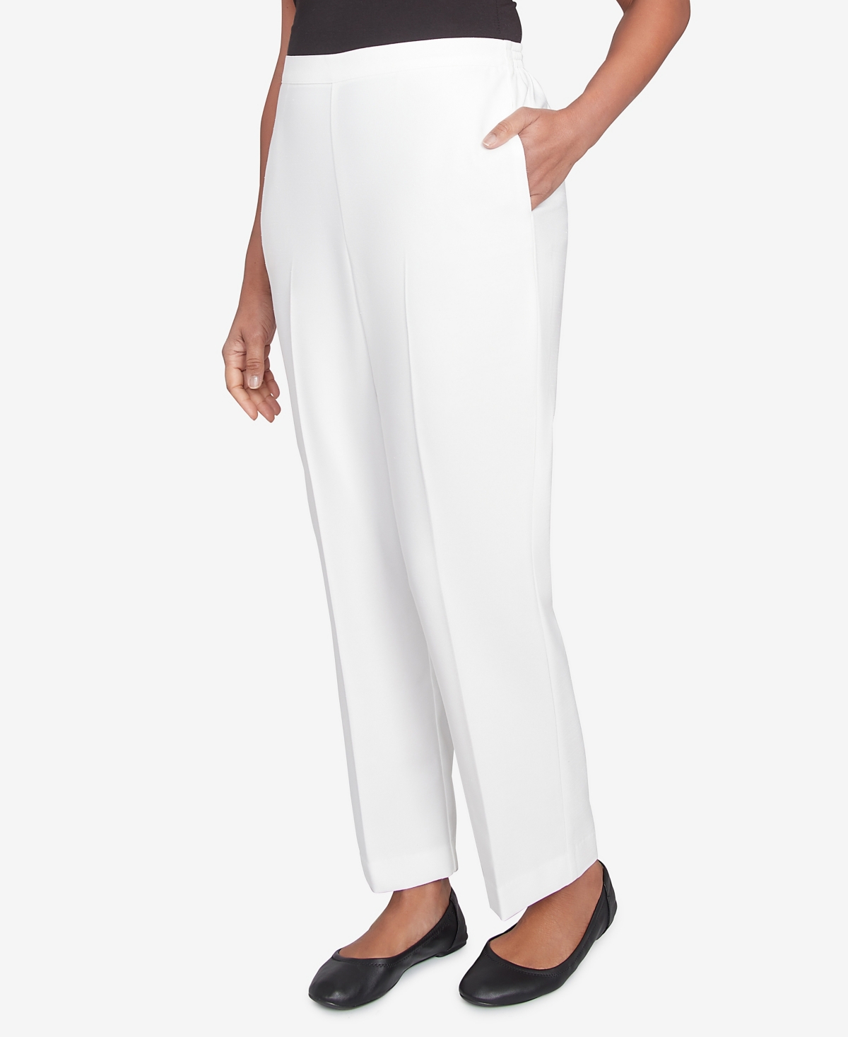 Alfred Dunner Petite Estate Of Mind Estate Pull-on Medium Length Pants