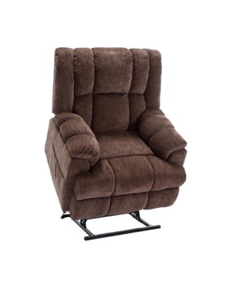 Dual Motor Heat Massage Infinite Position Up to 350 LBS Electric Power Lift Recliners with Power-Remote