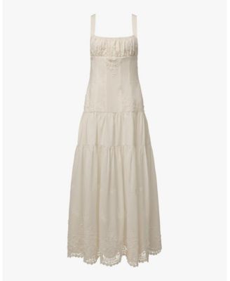 Women's Ruched Cup Peplum Midi Dress