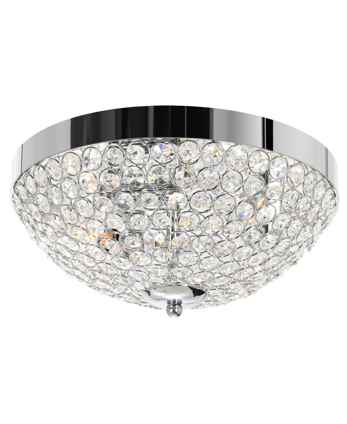 Cwi Lighting 6" Metal Globe 3 Light Bowl Flush Mount