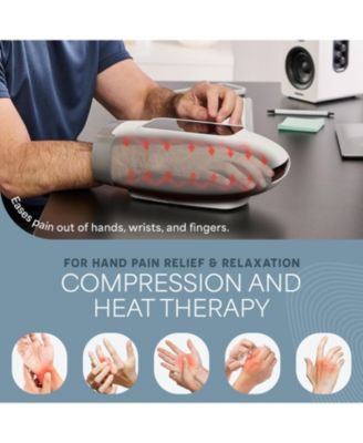 Legra Hand Massager with Heat & Compression – Finger, Wrist & Palm Relief with 5 Modes – Pressure Point Therapy for Sensitive Hands & Relaxation