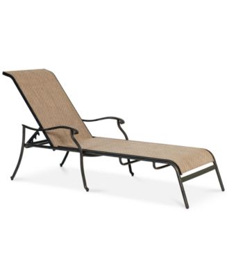 Agio Beachmont II Outdoor Sling Chaise Lounge, Created for Macy's - Macy's