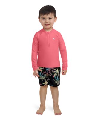 Toddler Boys Rash Guard Top & Swim Shorts, 2 Piece Set