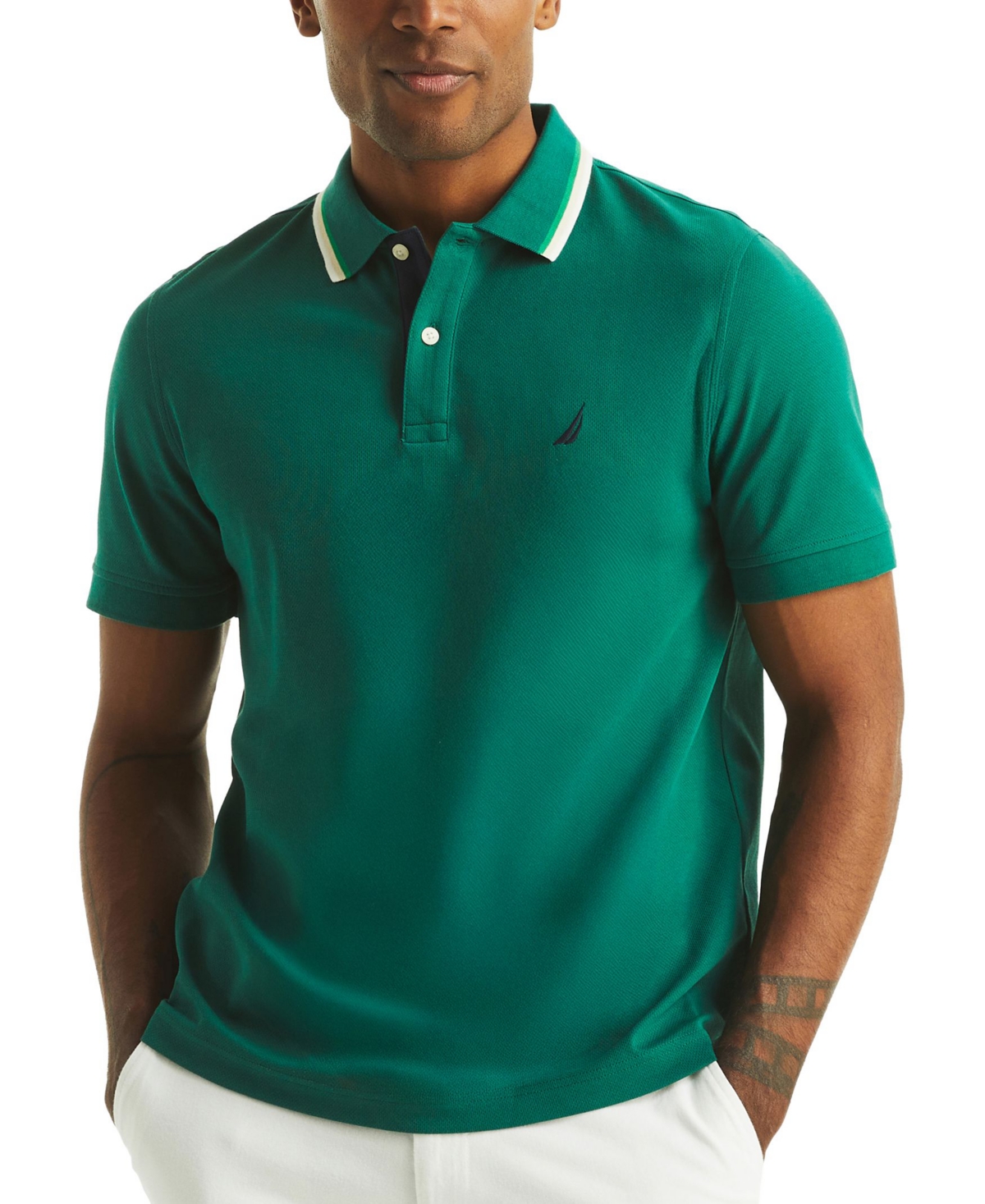 Men's Textured Polo Shirt - Sunshine