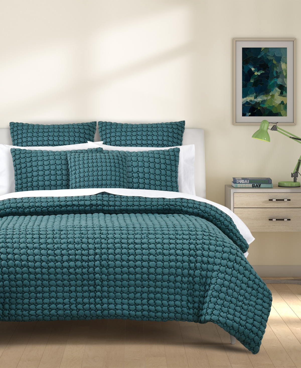 J By J Queen Bold Cloud Puff 3-pc. Quilt Set, Full/queen