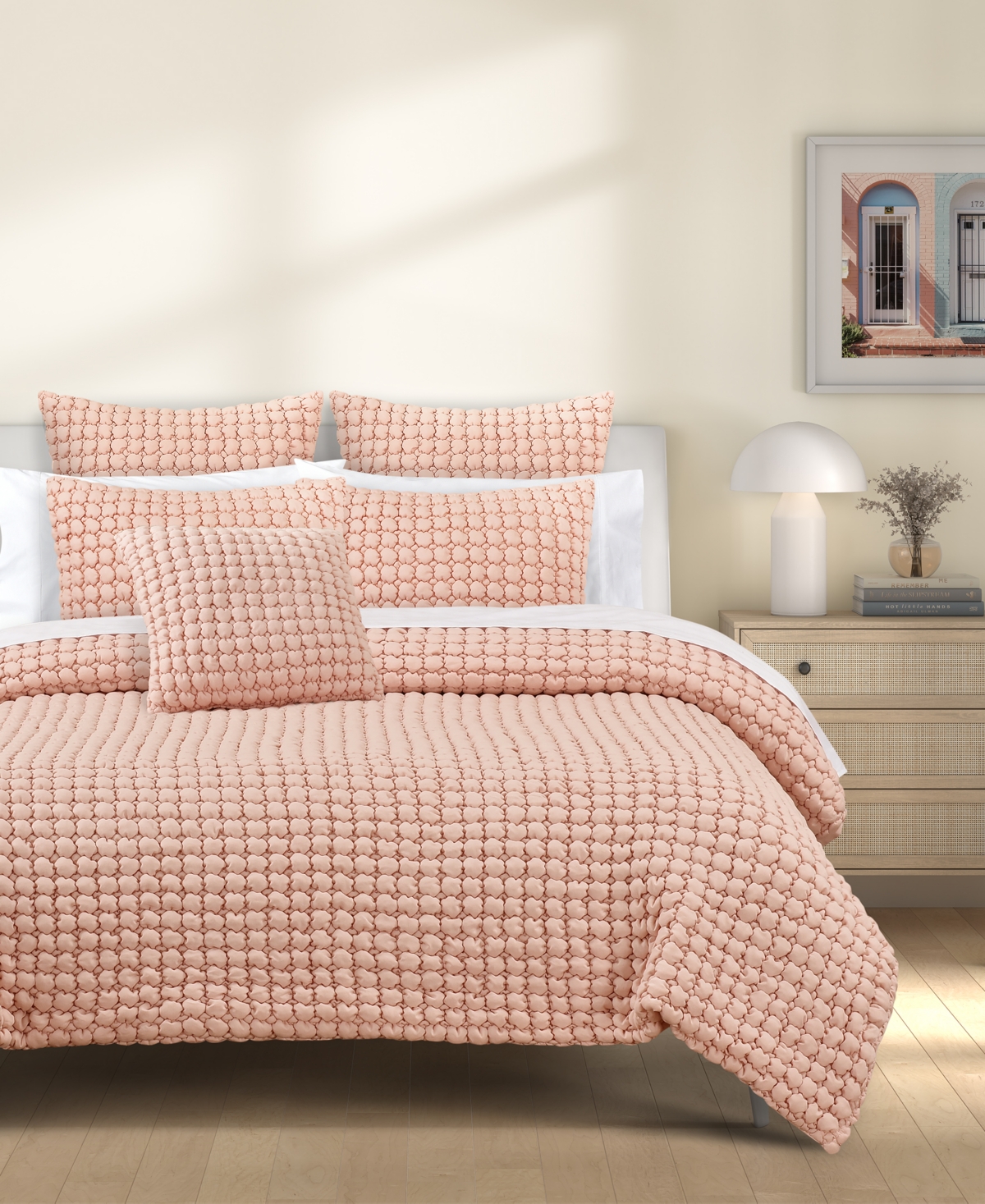 J By J Queen Bold Cloud Puff 3-pc. Quilt Set, Full/queen