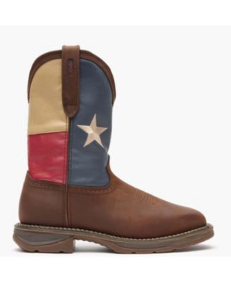 Men's Workin' Rebel Texas Flag Steel Toe Work Boot