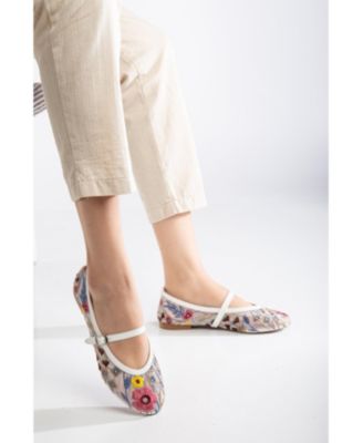 Fauna Mesh Mary Jane Flats