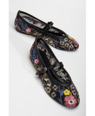 Fauna Mesh Mary Jane Flats