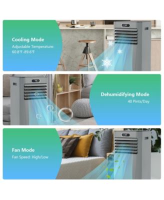 8000 BTU(Ashrae) 3-in-1 Portable Air Conditioner with Remote Control