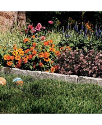 10 Piece Landscape Design Border Decorative Rock Stone Edging (8 Pack)