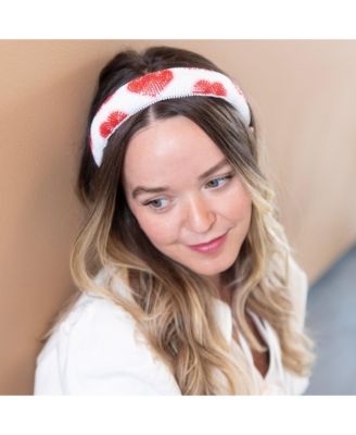 Traditional Headband - Beaded Hearts