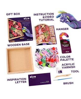 OKTO Sensory Art 3D Woodcraft “Inspiration” – Flowers Craft Kit