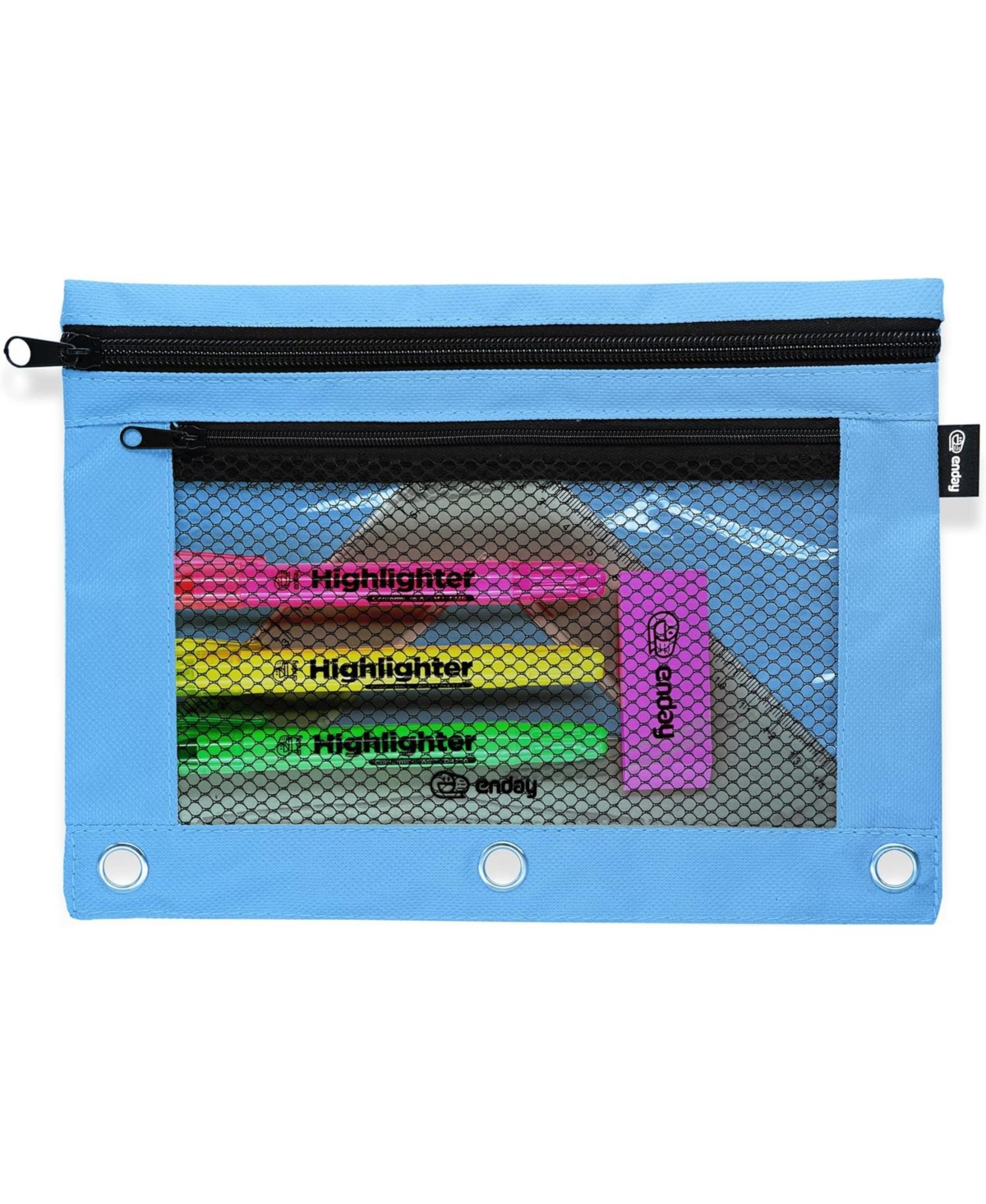 Pink Pencil Pouch For 3 Ring Binder, Zippered Binder Pencil Pouches, 3 Ring Pencil Pouch for Binder, Pencil Case for Binder, Large Pencil Bags f