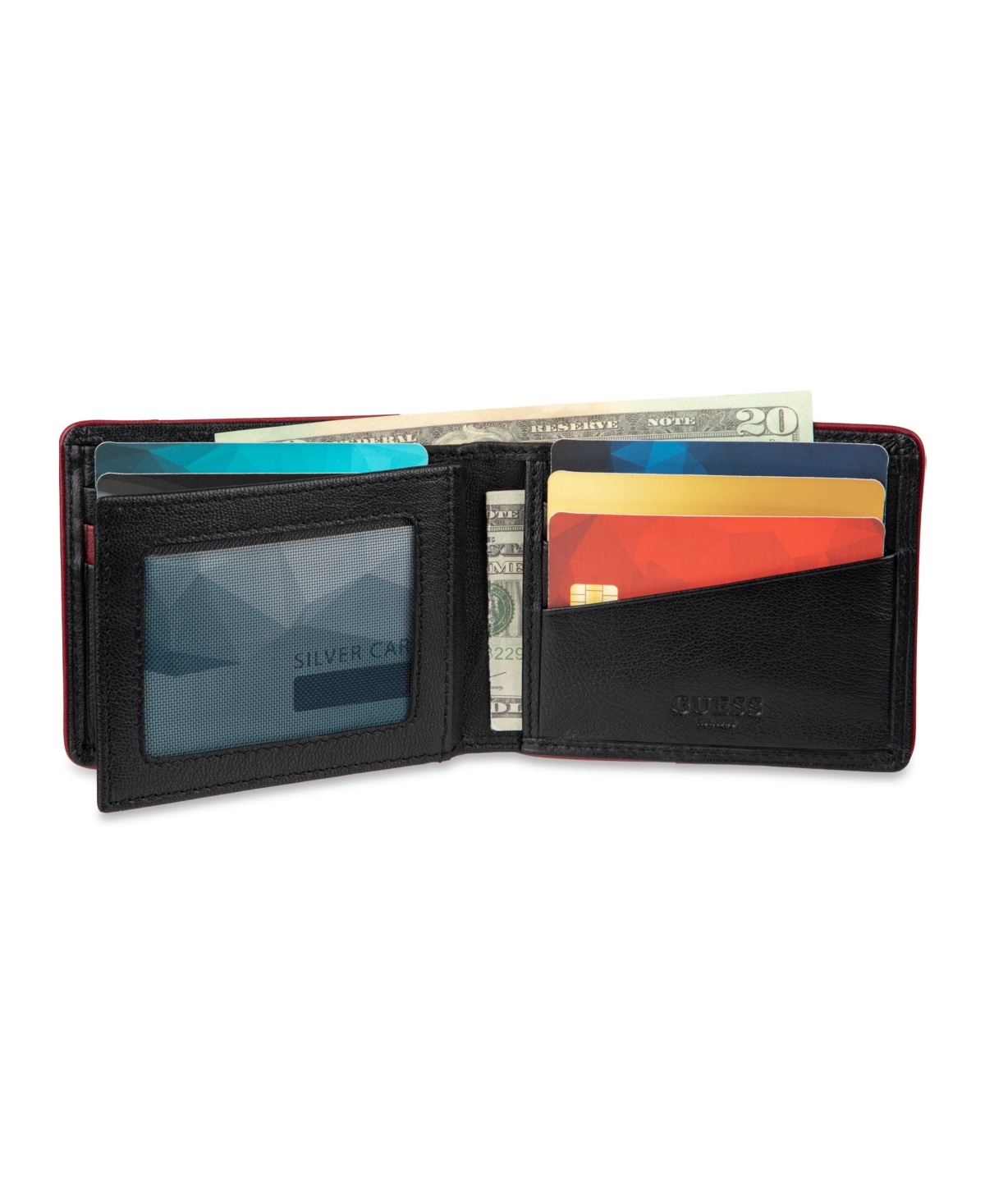 Guess Men's Rfid Quatro G Slim Fold Wallet In Black