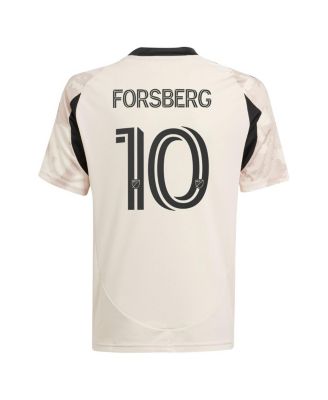 Big Boys and Girls Emil Forsberg Tan New York Red Bulls 2025 Stone Kit Replica Player Jersey