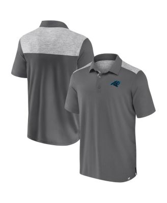 Fanatics - Men's Gray Carolina Panthers Long Shot Polo Shirt