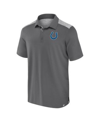 Men's Gray Indianapolis Colts Long Shot Polo Shirt