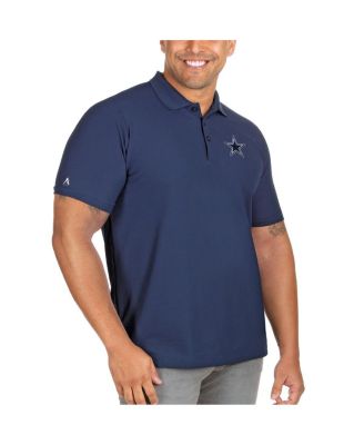 Antigua - Men's Navy Dallas Cowboys Legacy Pique Big Tall Polo