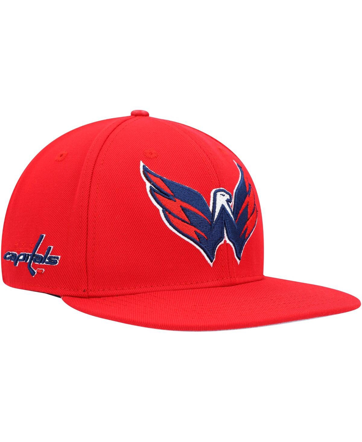 Men's Red Washington Capitals Core Classic Logo Snapback Hat - Red